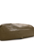 Smooth Butter Calf The Pouch Oversized Clutch Kaki Fondent