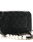 Lambskin Quilted Small My Precious Flap Black