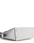 Metallic Chevre Chamkilight Mini Kelly Sellier 20 Argent