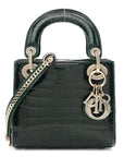 Alligator Crystal Mini Lady D1OR Dark Green
