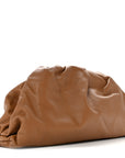 Smooth Butter Calf The Pouch Oversized Clutch Cammello