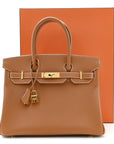 Epsom Birkin 30 Gold