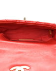 Lambskin Quilted CHNL 19 Waist Bag Red