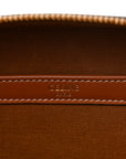 Triomphe Canvas Top Handle Messenger Box Tan