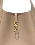 Smooth Calfskin Small Le 5 A 7 Soft Hobo Dusty Grey