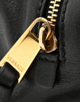 Lambskin Tag Bowling Bag Black