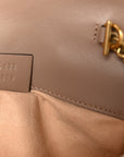 Calfskin Matelasse Super Mini GG Marmont Shoulder Bag Porcelain Rose