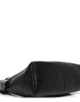 Crinkled Calfskin Macrocannage Large Voyage Bag Black