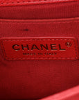 Caviar Quilted Small Boy Flap Red