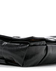 Paper Calfskin Intrecciato Stretch Cassette Black