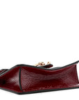 Crinkled Patent Mini Dionysus Shoulder Bag Rosso Ancora Red