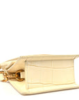 Calfskin Crocodile Embossed Le Chiquito Beige