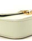 Shiny Calfskin Triomphe Chain Shoulder Bag Jade
