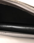 Calfskin Crocodile Embossed Kate Monogram Tassel Chain Wallet Fog