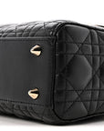 Lambskin Cannage Small My ABCD1OR Lady D1OR Black