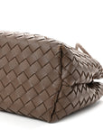 Nappa Intrecciato Medium Andiamo Shoulder Bag Taupe Grey