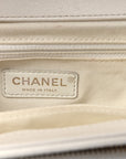 Caviar Quilted Medium Business Affinity Flap White