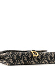 Oblique Saddle Chain Pouch Blue