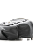 Caviar Quilted Filigree Waist Bag Black
