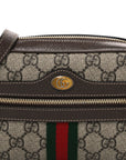 GG Supreme Monogram Web Mini Ophidia Shoulder Bag Brown