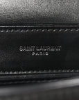 Calfskin Y Quilted Monogram Toy Loulou Crossbody Bag Black