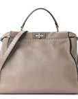 Cuoio Romano Selleria Large Peekaboo Iconic Satchel Corda