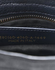 Chevre Gold Metallic Edge Hardware Mini City Bleu Nuit Dark Sea