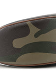 Canvas Calfskin Camouflage Ava Logo Triomphe Shoulder Bag Khaki