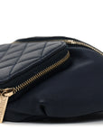 Caviar Quilted Business Affinity Waist Belt Bag Navy