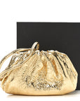 Metallic Crinkled Lambskin The Coin Purse Oro