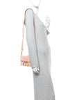 Snakeskin 30 Montaigne Box Bag Rose Clair