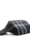 House Check Sonny Bum Bag Navy Grey