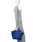 Smooth Calfskin Micro Luggage Royal Blue