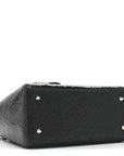 Ceramic Effect Deerskin Jeweled Swan Lady D1OR Black