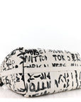 Cowhide Damier LV Dynasty Keepall Bandouliere 50 White Black