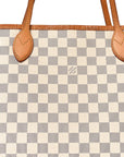Damier Azur Neo Neverfull MM Rose Ballerine
