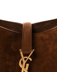 Suede Shearling Small Le 5 A 7 Soft Hobo Dark Sigaro Natural Beige