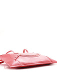 Glossy Calfskin Flat Luggage Shoulder Bag Ultra Red