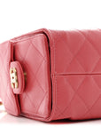 Caviar Quilted Mini CHNL 25 Handbag Coral