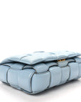 Nappa Maxi Intreccio Padded Cassette Crossbody Bag Ice