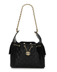 Caviar Quilted Small CHNL 25 Handbag Black