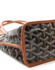 Goyardine Reversible Mini Anjou Black Gold