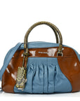 Nappa Vernice Snakeskin Bowler Cognac Astrale