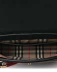 Grainy Calfskin Note Crossbody Bag Black