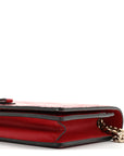 GCCIssima Signature Bowy Chain Wallet Hibiscus Red