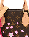 LV X TM Monogram Cherry Blossom Onthego PM Sakura Brown