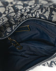 Monogram Saddle Bag Blue