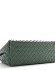 Nappa Intrecciato Medium Andiamo Shoulder Bag Aloe