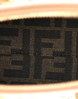 Raffia Chenille Vitello King Plexiglass Micro FF Mini By The Way Top Handle Boston Bag Naturale White