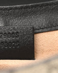 GG Supreme Monogram Web Medium Padlock Messenger Shoulder Bag Black